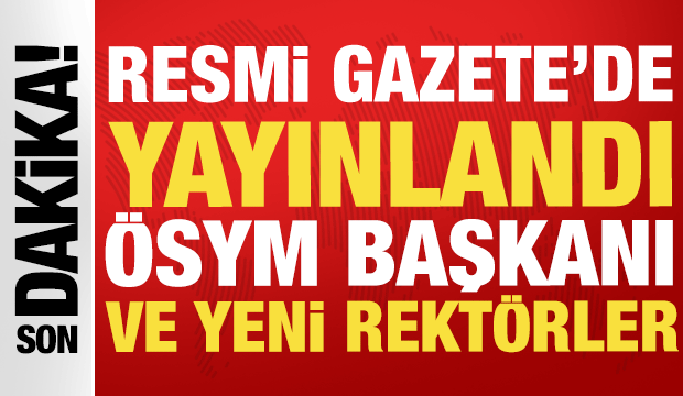 Resmi Gazete'de yayınlandı: Yeni &Ouml;SYM Başkanı Bayram Ali Ersoy
