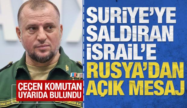 Suriye'ye saldıran İsrail'e Rusya'dan a&ccedil;ık mesaj: &Ccedil;e&ccedil;en komutan uyarıda bulundu