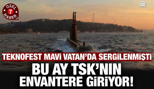 TEKNOFEST Mavi Vatan'da sergilenen Murat Reis denizaltısı bu ay envantere giriyor
