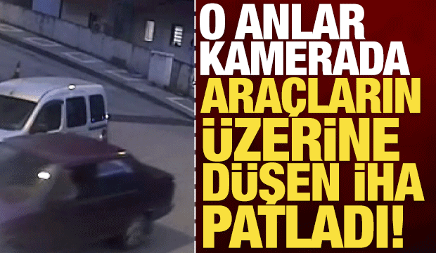 Trabzon'da ara&ccedil;ların &uuml;zerine D&Uuml;ŞEN insansız hava aracı patladı!