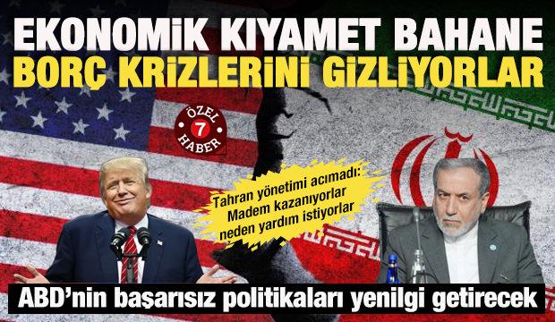 Trump'tan ekonomik kıyamet tehdidi! Tahran: Kendi bor&ccedil; krizlerini gizlemeye &ccedil;alışıyorlar