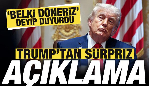 Trump'tan son dakika a&ccedil;ıklaması: Belki İran ile m&uuml;zakereye d&ouml;neriz
