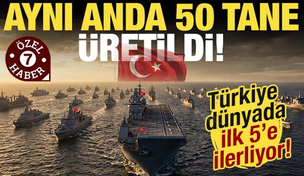 T&uuml;rk donanması 50 yeni savaş gemisiyle d&uuml;nyada ilk beşe ilerliyor