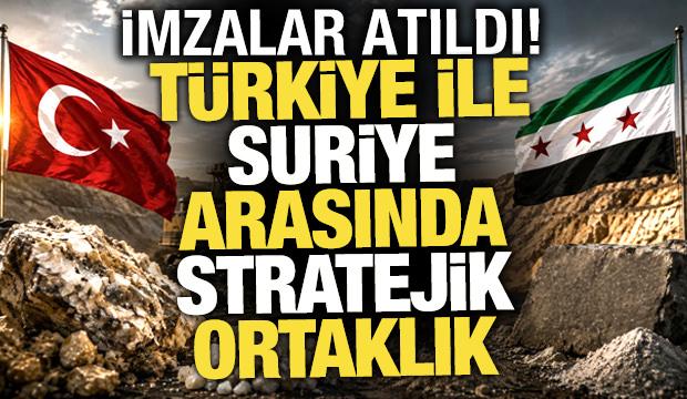 T&uuml;rkiye ile Suriye arasında madencilikte stratejik ortaklık