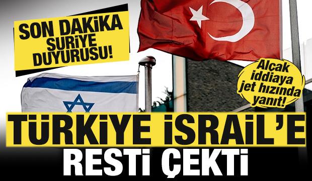 T&uuml;rkiye, İsrail'e resti &ccedil;ekti! Son dakika Suriye duyurusu! Al&ccedil;ak iddiaya jet hızında yanıt