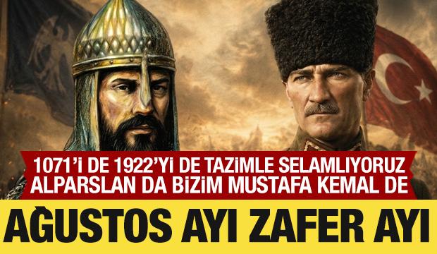 1071&rsquo;i de 1922&rsquo;yi de tazimle selamlıyoruz&hellip; Alparslan da bizim Mustafa Kemal de