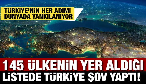 145 &uuml;lkelik listede T&uuml;rkiye şovu! T&uuml;rkiye'den kıskandıran hamle