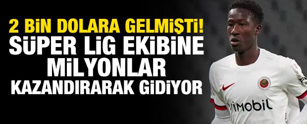 2 bin dolara gelmişti! S&uuml;per Lig ekibine milyonlar kazandırarak gidiyor