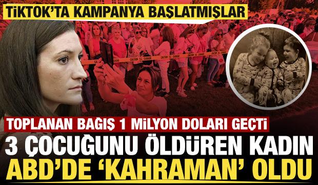 3 &ccedil;ocuğunu &ouml;ld&uuml;ren kadın ABD'de 'kahraman' oldu: Toplanan bağış 1 milyon doları ge&ccedil;ti