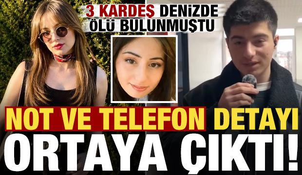 3 kardeşin sır &ouml;l&uuml;m&uuml;nde not ve telefon detayı!