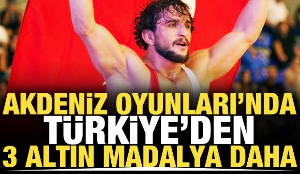 Akdeniz Oyunları'nda T&uuml;rkiye'den 3 altın daha! Madalya sayısı artıyor