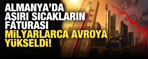 Almanya'da aşırı sıcakların ekonomik faturası 36 milyar avroyu aştı