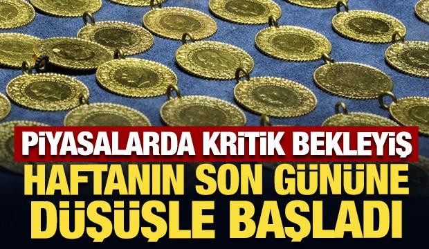 Altın haftanın son g&uuml;n&uuml;ne d&uuml;ş&uuml;şle başladı: İşte gram altın fiyatı