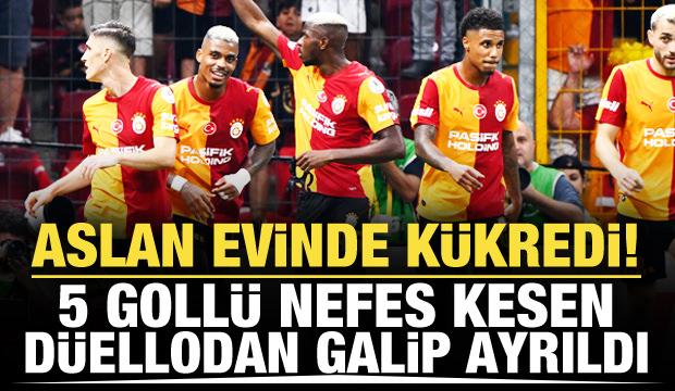 Aslan evinde k&uuml;kredi! 5 goll&uuml; d&uuml;ellodan galip &ccedil;ıktı