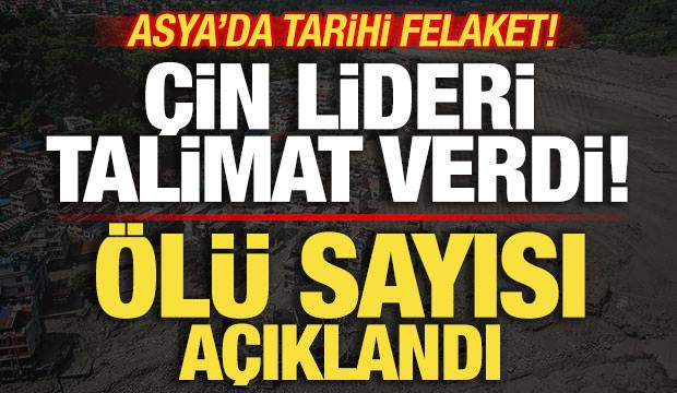 Asya'da tarihi felaket! &Ouml;l&uuml; sayısı a&ccedil;ıklandı! &Ccedil;in lideri talimat verdi! Y&uuml;zlerce kayıp var