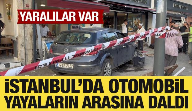 Beykoz&rsquo;da otomobil yayaların arasına daldı: S&uuml;r&uuml;c&uuml; ve 5 kişi yaralandı