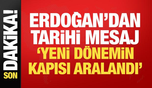Erdoğan&rsquo;dan 30 Ağustos&rsquo;ta tarihi mesaj: Yeni bir d&ouml;nemin kapısı aralandı
