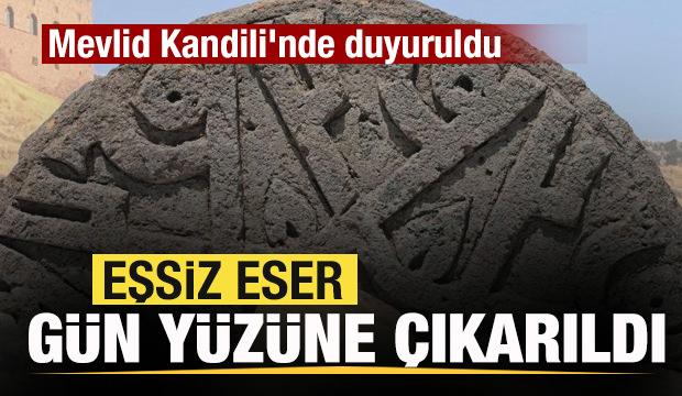 Eşsiz eser g&uuml;n y&uuml;z&uuml;ne &ccedil;ıkarıldı! Mevlid Kandili'nde duyuruldu