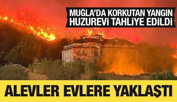 Fethiye'de orman yangını: Alevler evleri tehdit ediyor