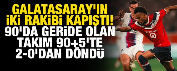Galatasaray'ın iki rakibi kapıştı! 90'da geride olan takım 90+5'te 2-0'dan d&ouml;nd&uuml;