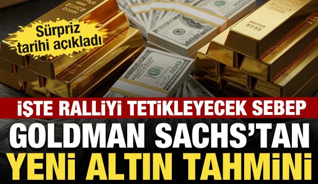 Goldman Sachs'tan &ccedil;arpıcı altın tahmini: 2026 sonunda 4 bin 900 doları g&ouml;rebilir