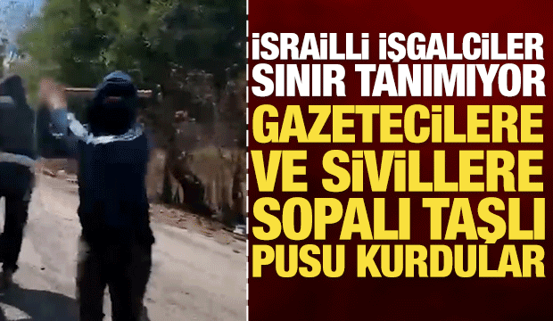 İsrailli işgalciler sınır tanımıyor: Uluslararası basına ve sivillere taşlı sopalı pusu