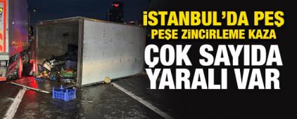İstanbul'da sağanak sonrası iki zincirleme kazada 10 kişi yaralandı