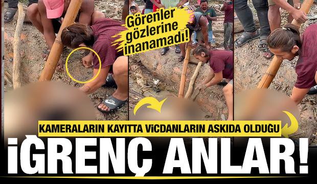 Nepal'de insanlığın da &ouml;ld&uuml;ğ&uuml; anlar pes dedirtti