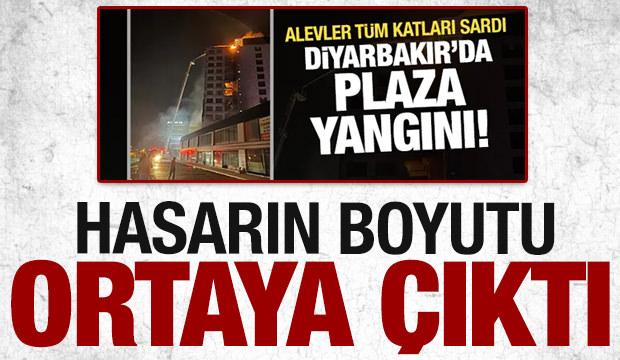 Kabus gibi gece: Diyarbakır'daki plaza yangınında hasarın boyutu b&uuml;y&uuml;k