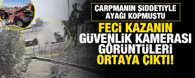 Karaman'daki feci kazanın g&uuml;venlik kamerası g&ouml;r&uuml;nt&uuml;leri &ccedil;ıktı