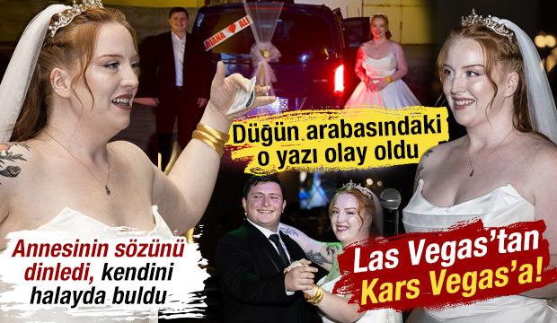 Las Vegas'tan Kars'a uzanan aşk hikayesi mutlu sonla bitti