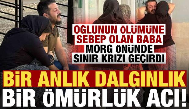 &Ouml;l&uuml;m&uuml;ne sebep olduğu bebeğinin cenazesini beklerken sinir krizi ge&ccedil;irdi!