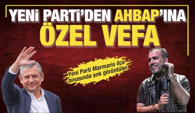 &Ouml;zel vefa: Yeni Parti Marmaris&rsquo;teki il&ccedil;e binasının a&ccedil;ılışında Haluk Levent şarkısı &ccedil;aldı