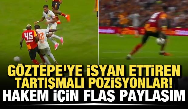 Rams Park'ta G&ouml;ztepe'ye isyan ettiren tartışmalı pozisyonlar! Hakem i&ccedil;in flaş paylaşım