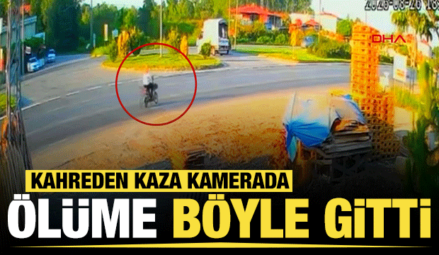 Samsun'da bisikletli Esra&rsquo;nın &ouml;ld&uuml;ğ&uuml; kaza kamerada