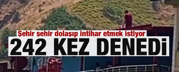 Şehir şehir dolaşıp intihar etmek istiyor! 242 kez denedi