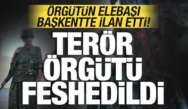 &Ouml;rg&uuml;t&uuml;n elebaşı başkentte ilan etti! Ter&ouml;r &ouml;rg&uuml;t&uuml; SDG feshedildi!