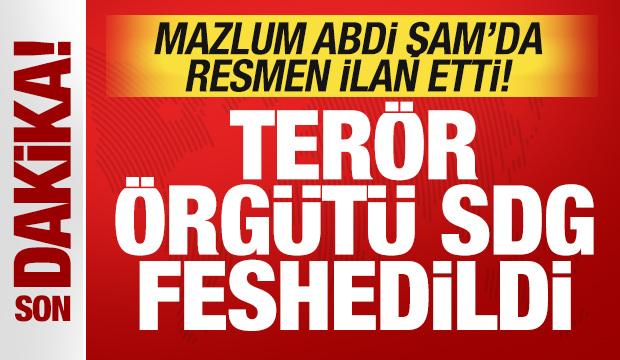 Son dakika: Mazlum Abdi Şam'da ilan etti: Ter&ouml;r &ouml;rg&uuml;t&uuml; SDG feshedildi!