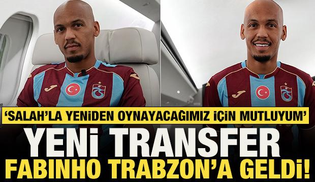Trabzonspor'un Brezilyalı yıldızı Fabinho imza i&ccedil;in şehre geldi: İşte ilk s&ouml;zleri