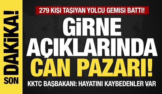 Son dakika...Girne a&ccedil;ıklarında can pazarı: 279 kişi taşıyan yolcu gemisi battı!