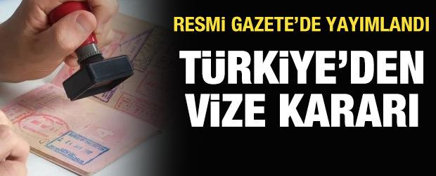 Suriye diplomatik pasaport sahiplerine vize muafiyeti Resmi Gazete'de