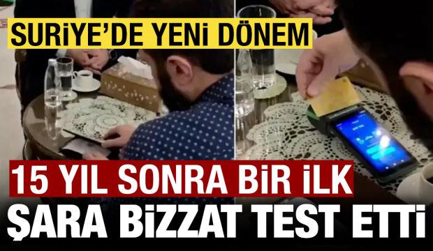 Suriye'de 15 yıl sonra bir ilk! Şara bizzat test etti
