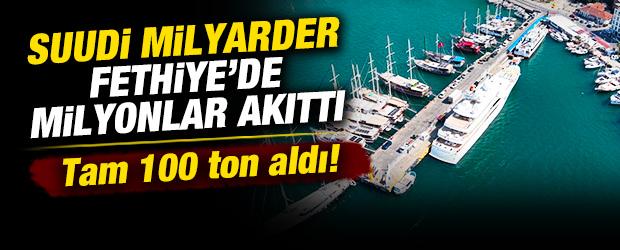 Suudi milyarder Fethiye'de milyonlar akıttı: Mega yatına 100 ton akaryakıt aldı!