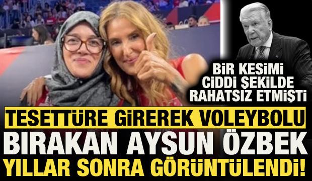 Tesett&uuml;re girerek voleybolu bırakması Uğur D&uuml;ndar'ı kızdırmıştı! Aysun &Ouml;zbek ortaya &ccedil;ıktı