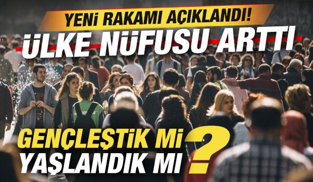 T&Uuml;İK yeni rakamı a&ccedil;ıkladı: T&uuml;rkiye'nin n&uuml;fusu arttı! Gen&ccedil;leştik mi, yaşlandık mı?