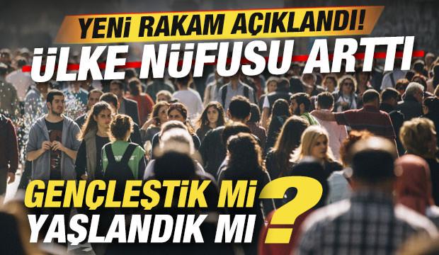 T&Uuml;İK yeni rakamı a&ccedil;ıkladı: T&uuml;rkiye'nin n&uuml;fusu arttı! Gen&ccedil;leştik mi, yaşlandık mı?