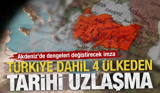 T&uuml;rkiye dahil 4 &uuml;lkeden tarihi uzlaşma: Akdeniz'de dengeleri değiştirecek imza