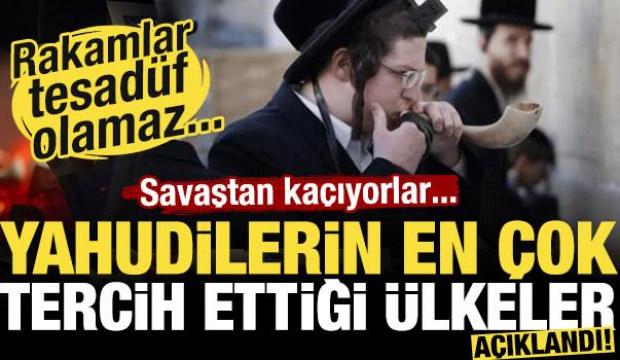 Yahudilerin en &ccedil;ok tercih ettiği &uuml;lkeler a&ccedil;ıklandı