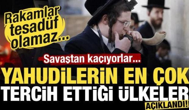 Yahudilerin en &ccedil;ok tercih ettiği &uuml;lkeler a&ccedil;ıklandı