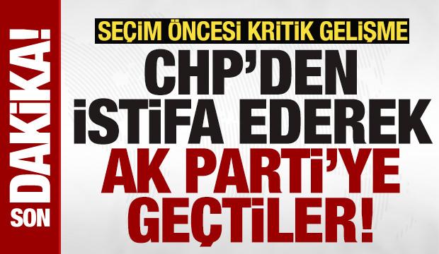 &Uuml;sk&uuml;dar'da se&ccedil;im &ouml;ncesi bomba gelişme: CHP'den istifa ederek AK Parti'ye ge&ccedil;tiler